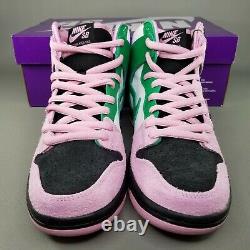Nike SB Dunk High Pro PRM Invert Celtics Skate Shoes Mens SZ 8 Pink Black Green