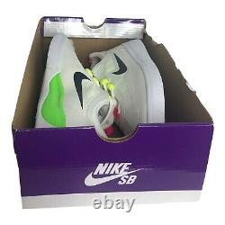 Nike SB Nyjah Free 2 White Green Pink BV2078-102 Men's Size 9.5 New