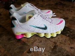 Nike Shox TL Pastel White Green Pink Running Shoes AR3566-102 Womens Size US 9