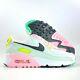 Nike W Air Max 90 Easter White Black Volt Green Glow Pink Cz1617-100 Women's 5