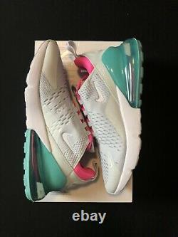 Nike Women's Air Max 270 South Beach Grey Pink Green AH6789-065 Sizes 7.5-9