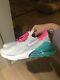 Nike Air Max 270 Pink Green Grey White Uk 7 Worn Once Unboxed Trainers Rrp £115