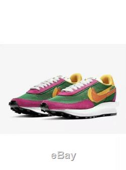 Nike x Sacai LD Waffle Pine Green/Clay Orange/Pink Preorder UK9