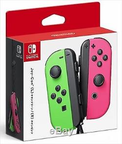 Nintendo Switch Joy-Con Controller Neon Green (L) and Pink (R) Splatoon Ed F/S