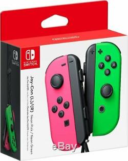 Nintendo Switch Joy-Con Pair, Neon Pink and Neon Green New