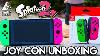Nintendo Switch Neon Green And Pink Joy Con Unboxing Review Splatoon 2 Joycon