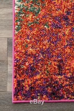 NuLOOM Contemporary Modern Abstract Area Rug in Pink, Blue, Orange, Green Multi