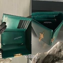 Nwt Chanel Set Of Two Wallets 18s Green Lizard Wallet & 18s Pink Lizard Wallet