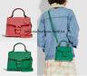 Nwt Coach Tabby Top Handle 20 Mix Leather Crossbody Bag Pink Or Green $395