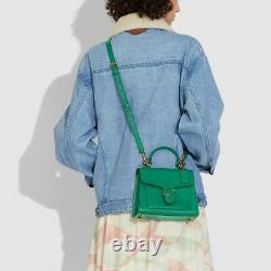 Nwt Coach Tabby Top Handle 20 MIX Leather Crossbody Bag Pink Or Green $395