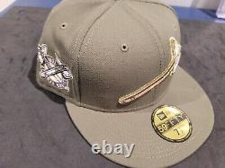 Olive Green Atlanta Braves Pink bottom 1871 Side Patch New Era 59Fifty Fitted