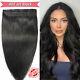 One Piece Invisible Clip In 100% Remy Human Hair Extensions Thick Full Head Weft
