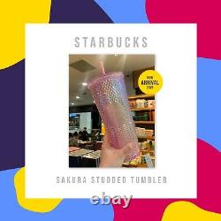 PRESALE Singapore 2020 Starbucks Studded Tumbler Venti 24oz Pink & Green