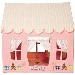 Pink Gingerbread Cottage Children's Playhouse / Play Tent by Win Green Girl