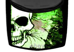 Pink Green Black Floral Skull Abstract Truck Hood Wrap Vinyl Car Graphic Decal
