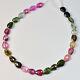 Pink Green Blue Yellow Tourmaline Faceted Pear Briolette Bead 8 Strand