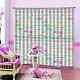 Pink Green Double Arrow Printing 3d Blockout Curtains Fabric Window Home Decor