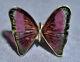 Pink And Green Watermelon Tourmaline 17.54ct Butterfly Handcrafted 14k Ring