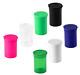 Plastic Vial Pop Top 720 Pieces Full Case Clear Black Pink Green 6 Dram