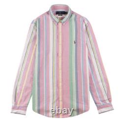 Polo Ralph Lauren L/S Stripe Oxford C/S Shirt Pink / Green