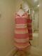Pomodoro Miami Pink Or Sea Green Stripe Dress 11906 2 Colours