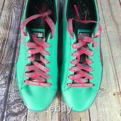Puma Clyde 1973 South Beach Miami Palm Tree Leather Teal Green Pink Mens Sizes