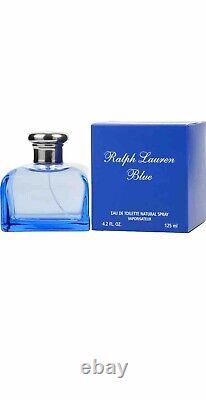 Ralph Lauren Blue Women Eau De Toilette Spray 4.2 Oz/125 Ml New Sealed