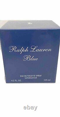 Ralph Lauren Blue Women Eau De Toilette Spray 4.2 Oz/125 Ml New Sealed