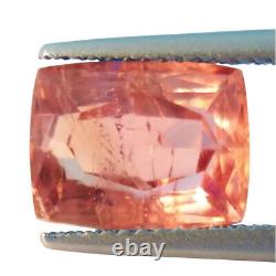 Rare Dazzle 4.35ct Pink Green Bi-Color Change Natural Diaspore Mined at Turkey