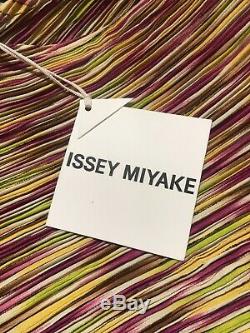 Rare Vtg Issey Miyake Pink & Green Pleated Skirt Set S