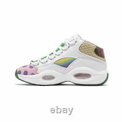 Reebok Iverson Question Mid Candy Land GZ8826 White/Pink/Green SZ 8-15 100% New