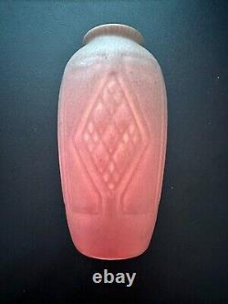 Rookwood XXII 2415 pottery vase. Pink & green