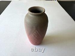 Rookwood XXII 2415 pottery vase. Pink & green