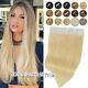 Russian Remy Tape In Skin Weft 100% Human Hair Extensions Grey Blonde 150g 60pcs