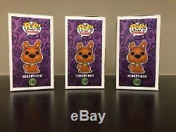 SDCC 2017 Funko Scooby Doo set Green Blue and Pink