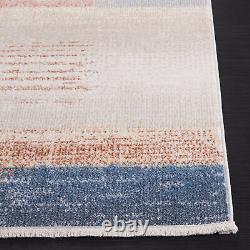 Safavieh BLR216B Blair Washable Beige / Blue Rust Area Rug Contemporary Carpet