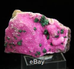 Sharp Green Kolwezite on Pink Cobaltoan Calcite, Mashamba, Congo! CA149