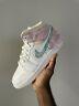 Ships Today! Air Jordan 1 Mid Se Gs Paint Drip White Green Pink Dd1666-100