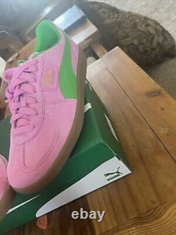 Size 11 PUMA Palermo Special Pink Delight Green