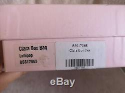 Sophia Webster Clara Lollipop Crystal Box Bag Clutch, BNWT, Pink, Silver, Green