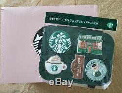 Starbucks Korea Summer Ready Bag Pink with Travel Sticker Green 2020 Limited