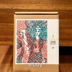 Starbucks Reserve Jigsaw Puzzle 1008pcs Mermaid Siren Coffee Pink Green 2016 New