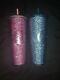 Starbucks Studded Tumbler Glittery Blue/green Teal And Pink/mauve