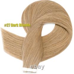 Tape in Hair Extensions 100% Remy Real Human Hair Seamless Skin Wefts Ombre 100G