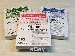 The Pink, Blue & Green Series all 3 Language Kits Montessori- (PRINTED)