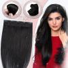 Us Clearance One Piece Real Remy Human Hair Extensions Clip In 3/4 Full Head Icy