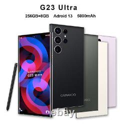 Unlocked G23 Ultra 8+256GB Dual SIM 7 Cell Phone Smartphone Android 13 5000mAh