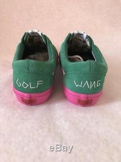 VANS X Golf Wang Syndicate Old Skool Green Pink Size 10.5 Supreme Odd Future