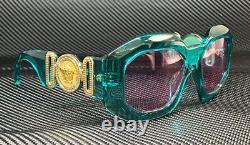 VERSACE VE4424U 53615 Green Transparent Pink Women's 56 mm Sunglasses