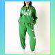 Vs Pink Happy Camper Green Hoodie & Joggers Size Xl